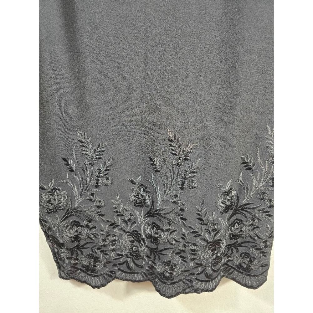 NWT Betsey Johnson Black Dress‎ One Shoulder Floral Embroidery Party Cocktail - Picture 12 of 12